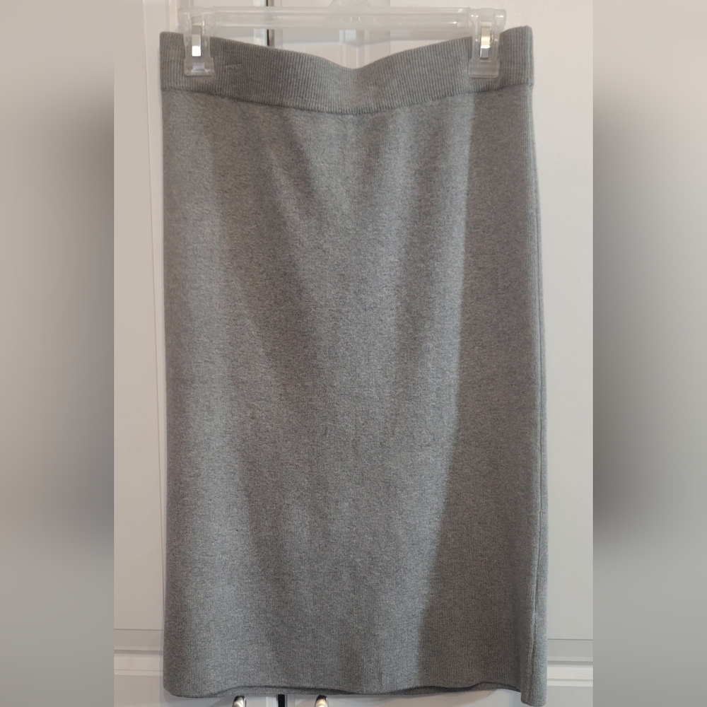 BANNA REPUBLIC  Pencil  Sweater Skirt, Size Small in Medium Grey